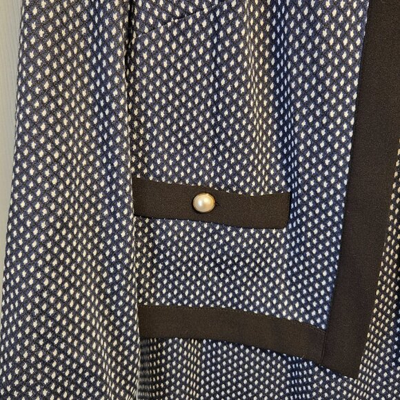 Karl Lagerfeld for Long Tall Sally Navy & Black Knit Dress - Picture 3 of 6